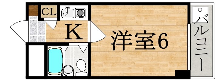 ＥＣＰ東生駒 102号室 間取り