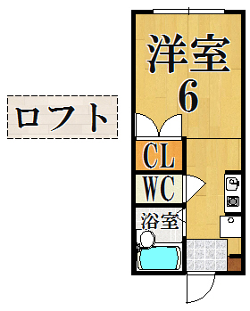 エスポワール 104号室 間取り