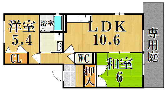 サニーヒル田原Ｂ 101号室 間取り