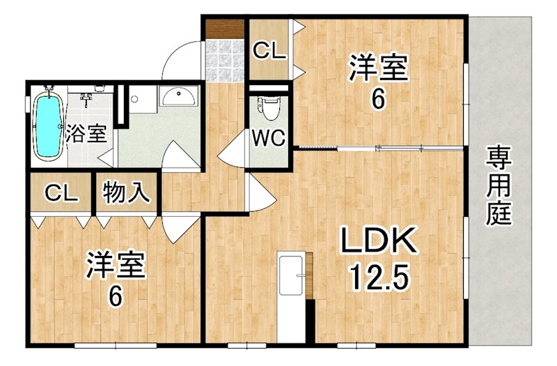 グランモア東九条Ⅰ 間取り図