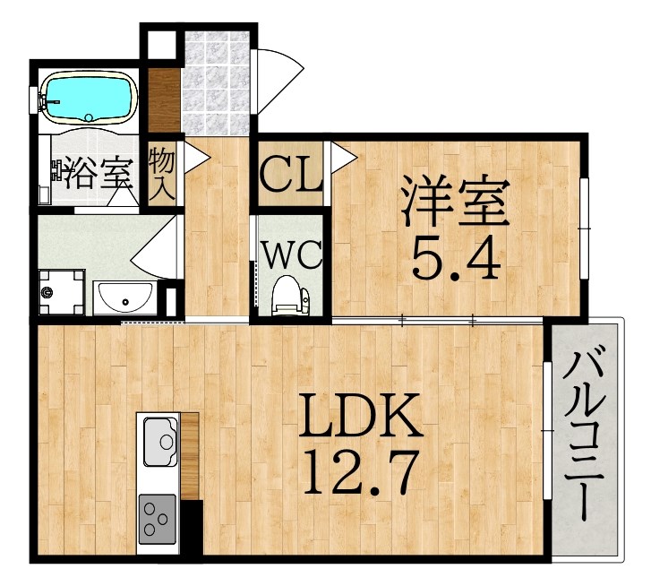 Ferio大和小泉（フェリオ） 間取り