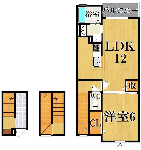 アベニュー　ウエストナイン　Ⅱ 間取り