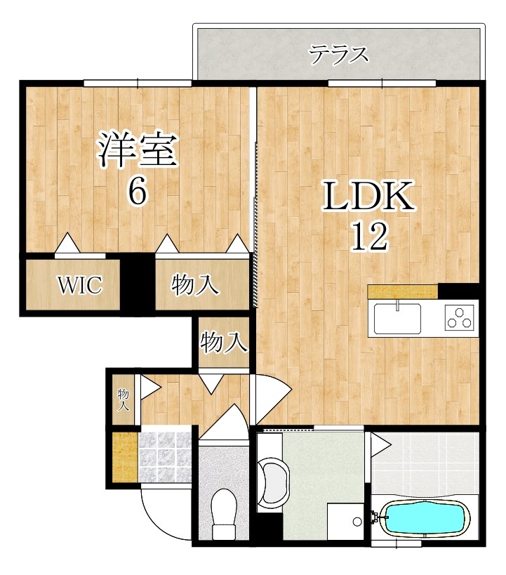 シャルマンヴィラ 103号室 間取り