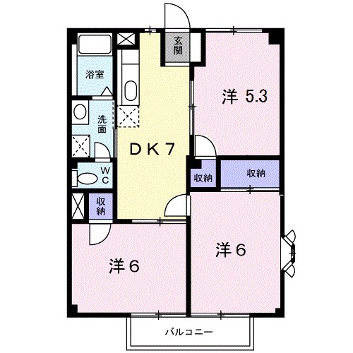 クレアール21 間取り図