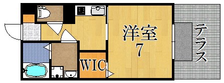 ヴィラ　クレスト 103号室 間取り