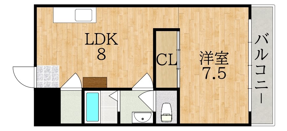 マンションヒライ 間取り図