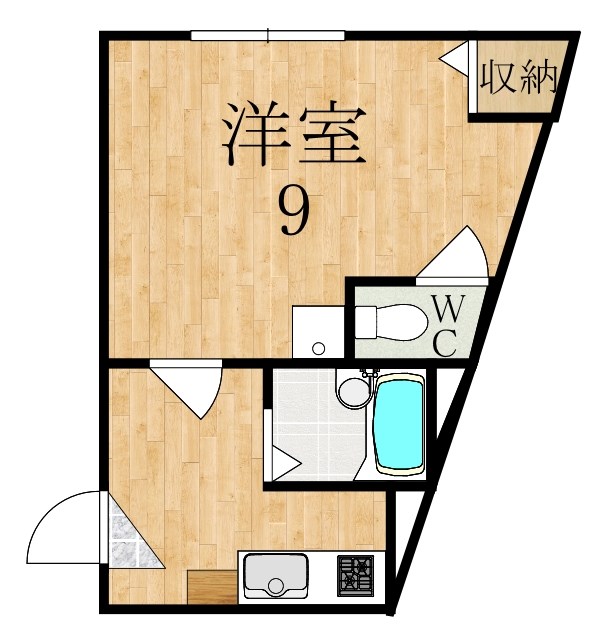 マンションキタヤ 307号室 間取り