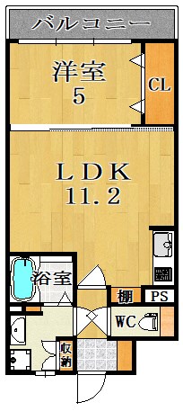 サンソレイユ新大宮 503号室 間取り