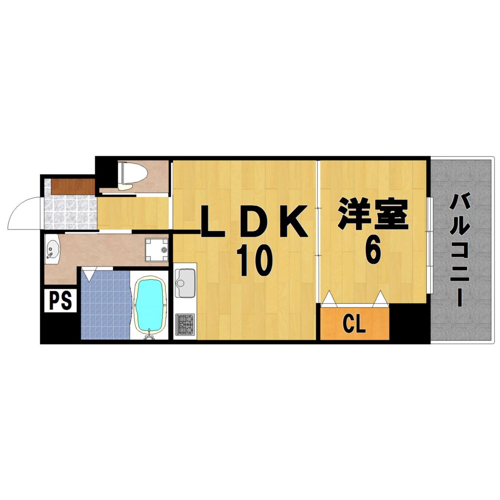 サンソレイユ秋篠 304号室 間取り
