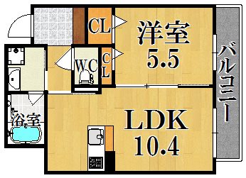シャーメゾン京終 202号室 間取り