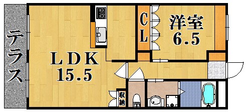 ラウレア 103号室 間取り