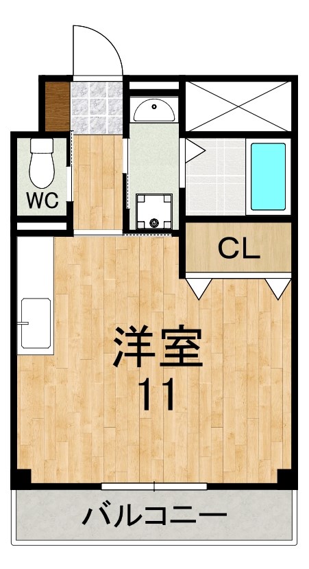 アネックス王寺 102号室 間取り
