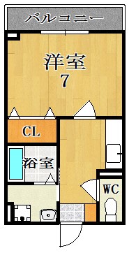 カイス 102号室 間取り