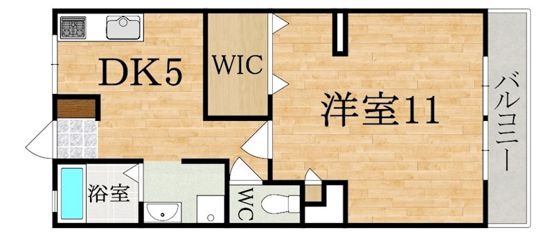 マンション香蘭 102号室 間取り