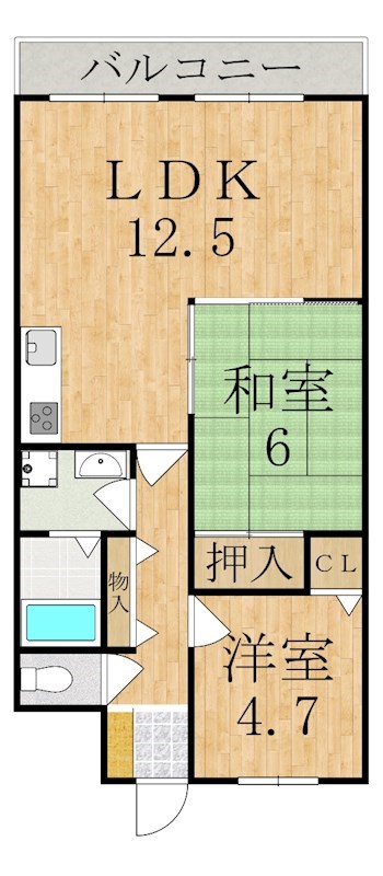 ＰｉｎｅＢｌｏｏｍｕ 間取り図