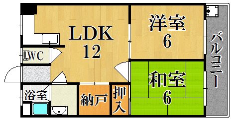 マンション芝 間取り図