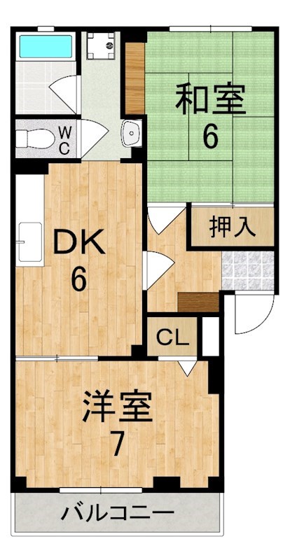 ハイツ和 301号室 間取り