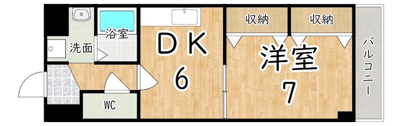 香芝木材弐番館 503号室 間取り
