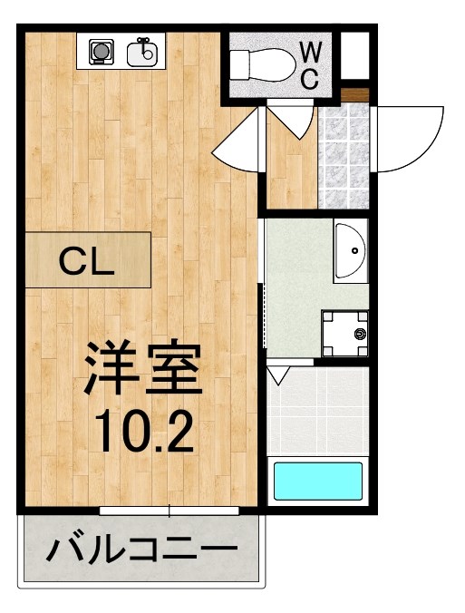 STAY THE HOUSE OJI（ステイザハウス王寺） 201号室 間取り