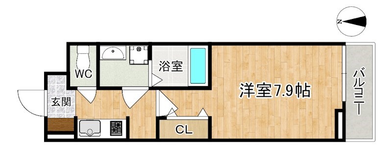 サンセレノ　トレ 205号室 間取り