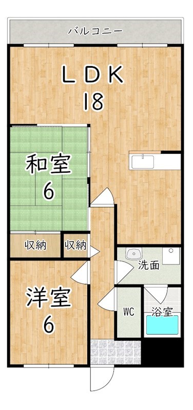 メゾン田井新町 間取り図