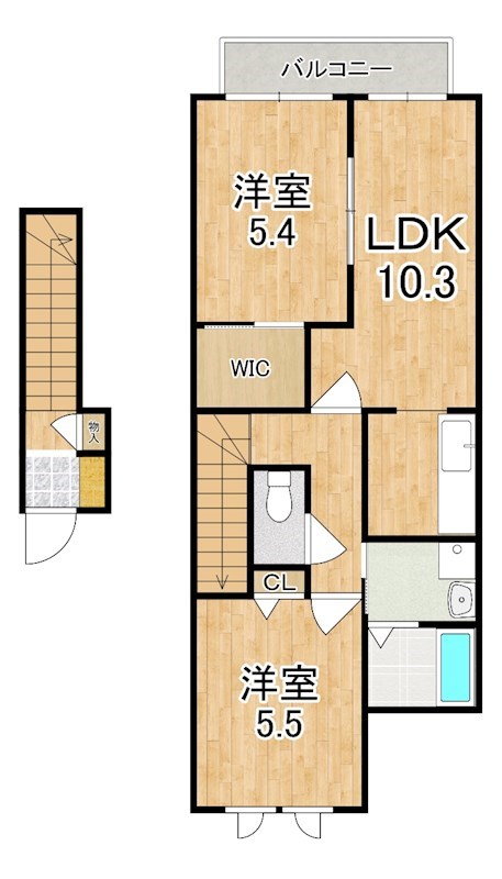 藤原の郷　A棟 間取り図