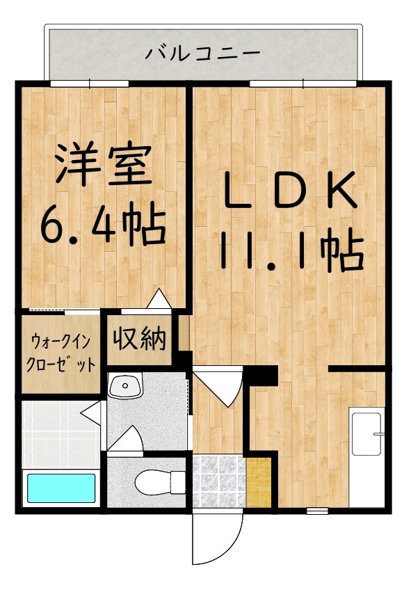 エトワール旭ヶ丘 102号室 間取り