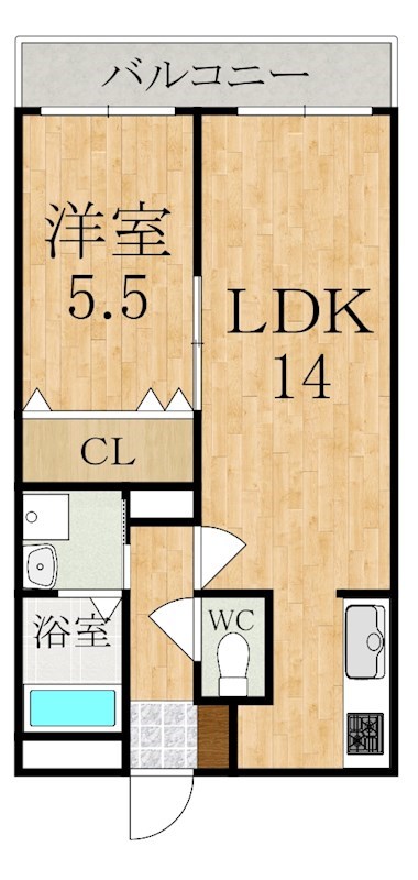 上東マンション 間取り図