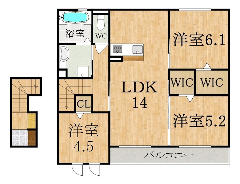 ハッピーライフⅤ 203号室 間取り