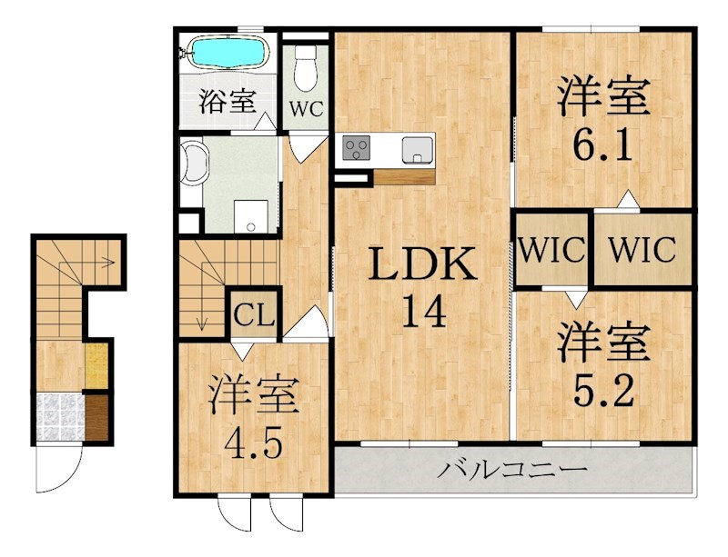 ハッピーライフⅤ 203号室 間取り