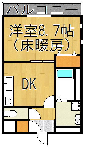 アムール　Ｈａｌｅｋｕｌａｎｉ 101号室 間取り