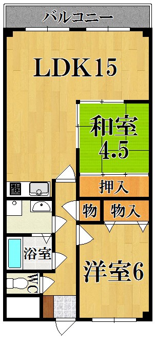 ヴェルドミール 305号室 間取り