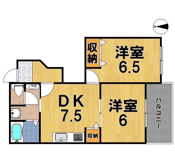 ヴェルドミールⅢ 102号室 間取り