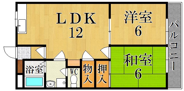 サンパレス西ノ京 間取り図