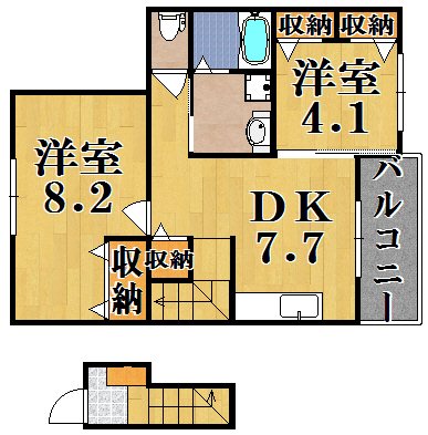 アルカンシエルコリーヌ 205号室 間取り