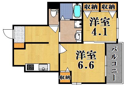 アルカンシエルコリーヌ 105号室 間取り