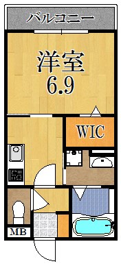 スプランドゥール西大寺 302号室 間取り