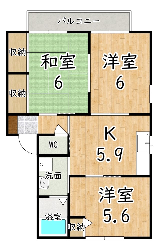 グランブルーＣ 間取り図