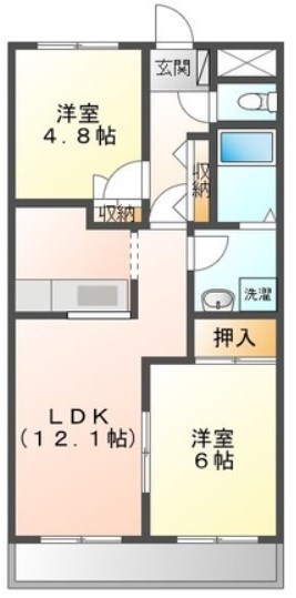ラ・ルミエールＡ 203号室 間取り