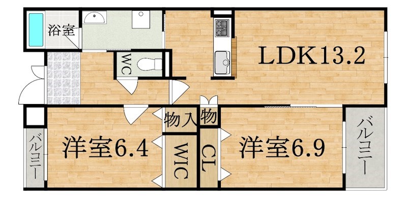 プライムガーデン 間取り図