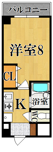 メゾンプリムラ 203号室 間取り