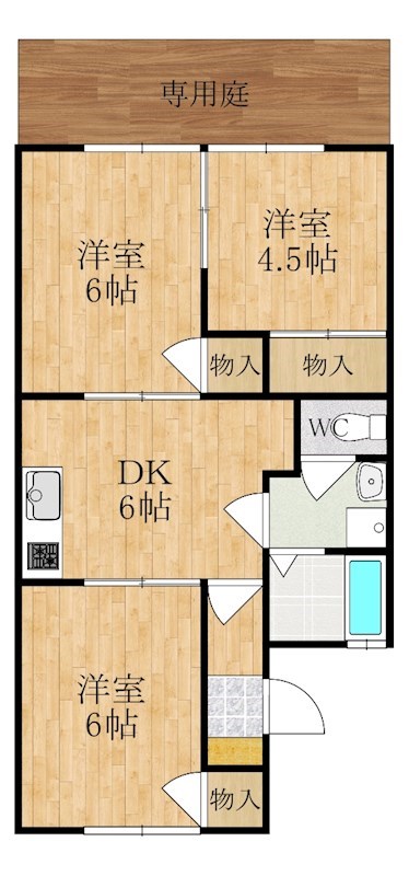 ロイヤルハイツ神宮 間取り図