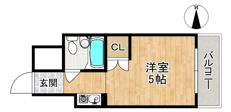 若草女子学生ハイツ 508号室 間取り