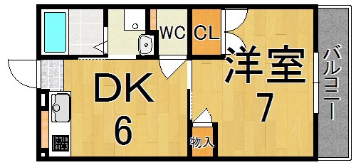 サントピア 207号室 間取り