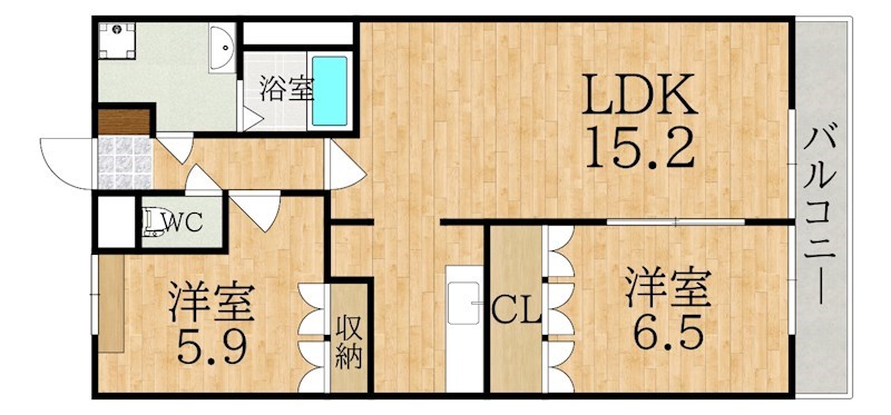 サンフィットヒルズＣ 間取り図