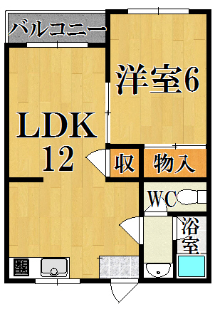 宝ヶ丘ガーデンハイツ 108号室 間取り