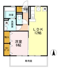 カーサーカトレア 102号室 間取り