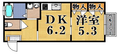 ジュネス平城山 間取り図