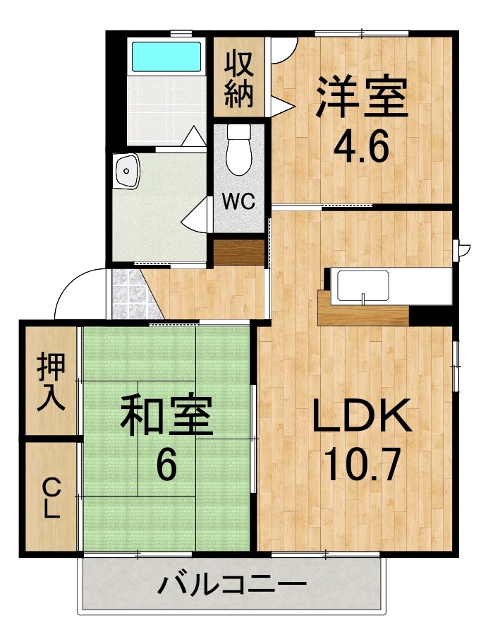 リバープラザＢ棟 間取り図