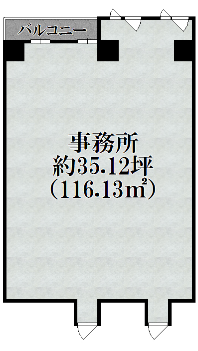 【店舗・事務所】プラムキャッスルＳ－Ⅰ 201号室 間取り